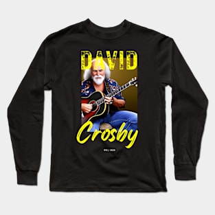 David Crosby vintage graphic design artwork Long Sleeve T-Shirt